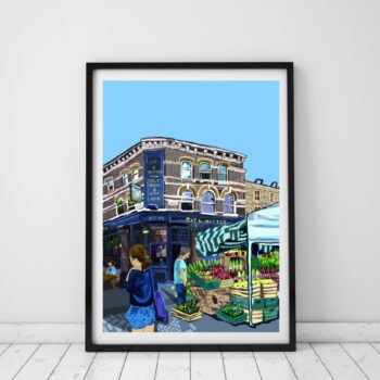 Cat and Mutton, Broadway Market, East London Art Print