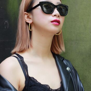 Medium Silver Chenier Hoop Earrings