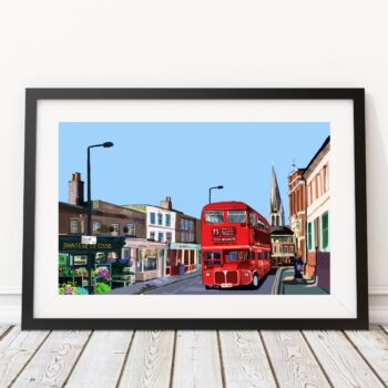 Stoke Newington Church Street, London Art Print