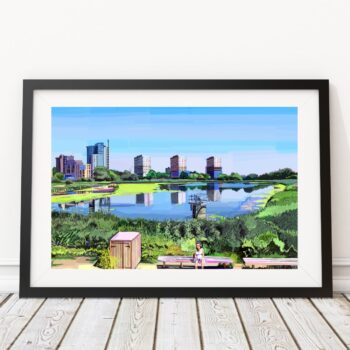 Woodberry Wetlands, Stoke Newington, North London Art Print