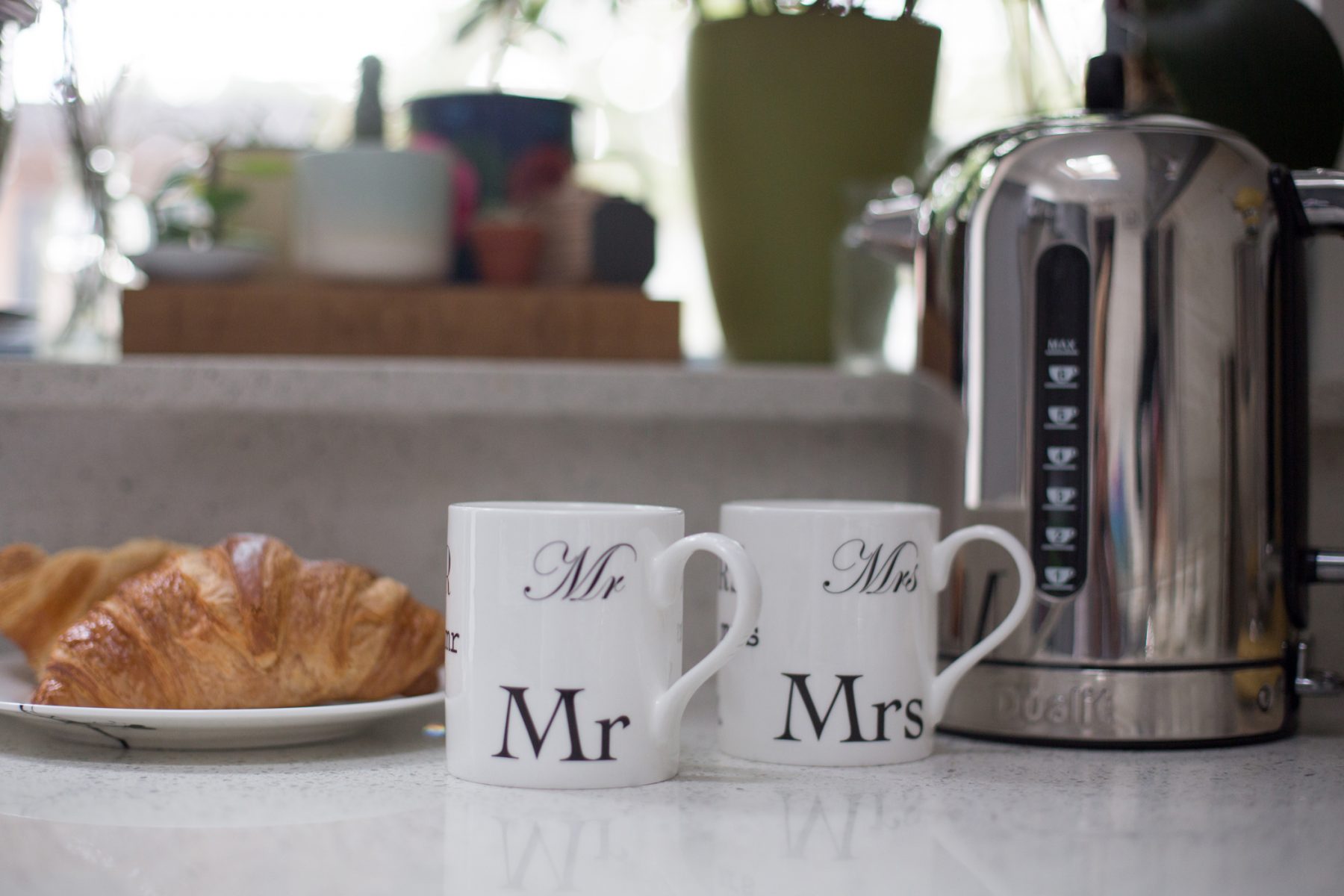 Mr and Mrs Bone China Mug Set