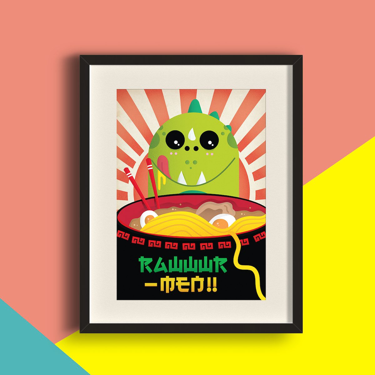 Rawwwr-men!! A3 Art Print