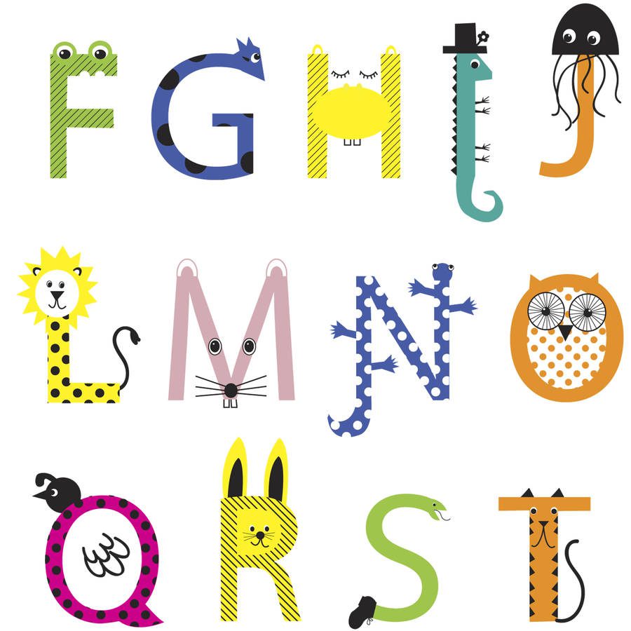 Animal Alphabet Print