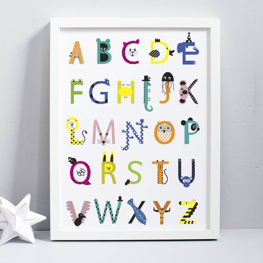 Animal Alphabet Print