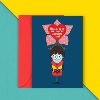 Hello is it me your looking for? Valentines card