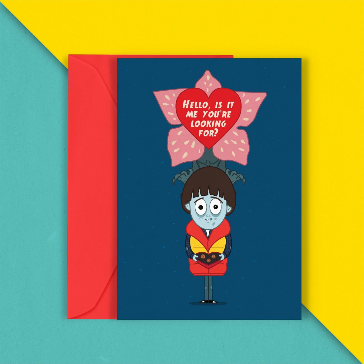 Hello is it me your looking for? Valentines card