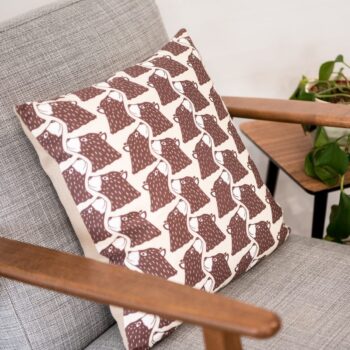 Bear Print Cushion