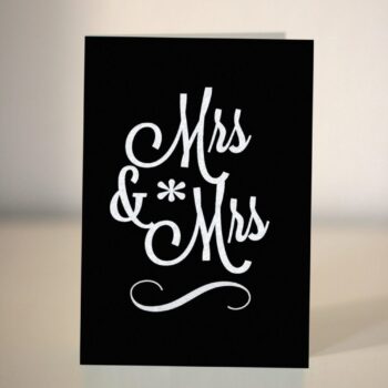 Wedding congratulations card - Mr and  Mrs - Mr and Mr - Mrs and Mrs
