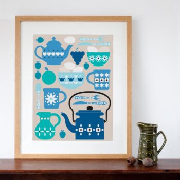 Retro Breakfast Art Print