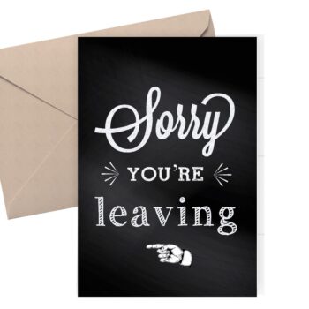 farewell card / Goodbye card / sorry you're leaving