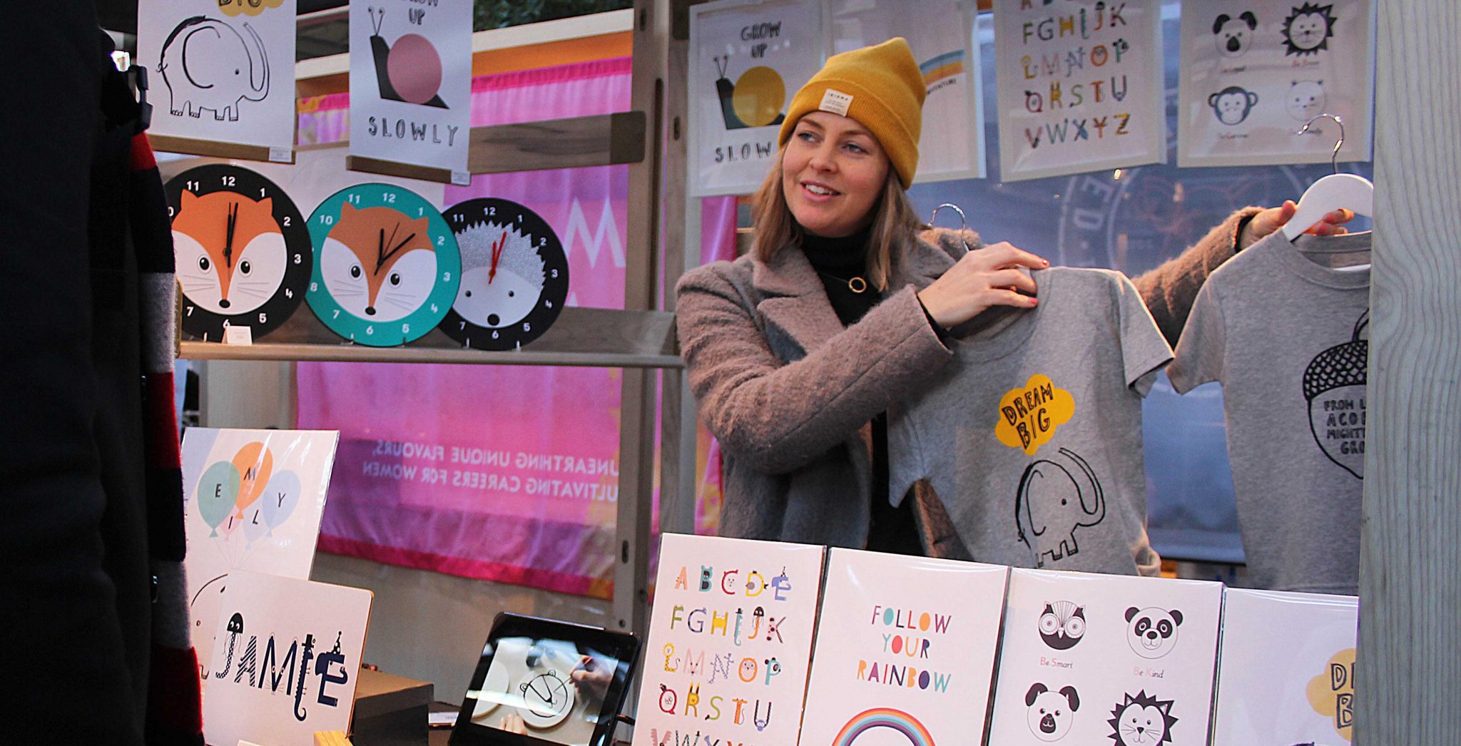 Karin Akesson at Old Spitalfields Market with Urban Makers