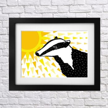 Sunny Days Badger Print