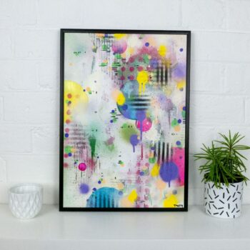 A3 framed original artwork - Urban Contemporary Art - ‘Fairground attraction'