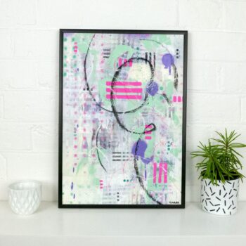 A3 framed original artwork - Urban Contemporary Art - ‘Spring'