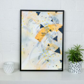 A3 framed original artwork - Urban Contemporary Art - ‘Storm dancer'