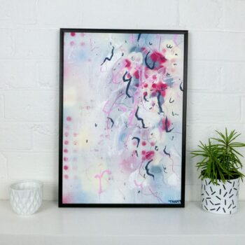 A3 framed original artwork - Urban Contemporary Art - ‘Valentine'