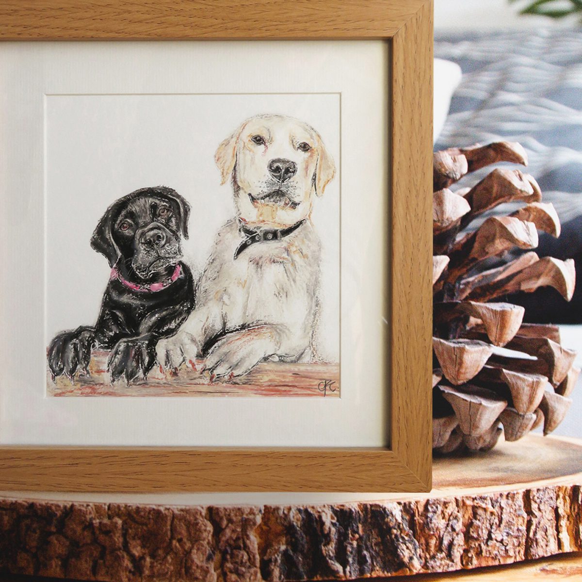 Bespoke Oil Pastel Pet Portrait