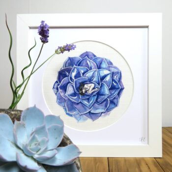 'Succulent Sleep' Cotton Linen Print