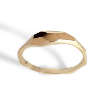 Geometric Ring Gold