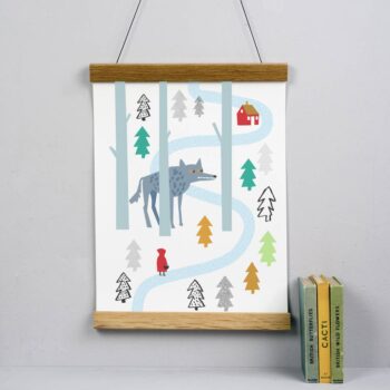 Little red riding hood - children's print