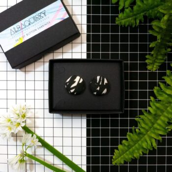 Cute as a button 19mm earrings - 'Branches'