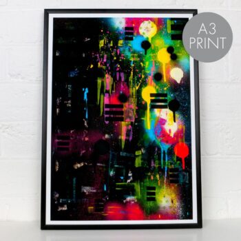 A3 print - 'City lights'