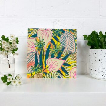 Greetings card - 'House plants'