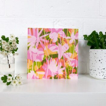 Greetings card - 'Wildflower silhouette'