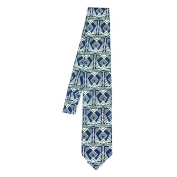 Art Deco Tie - Silk Tie - Francis Ivory