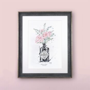 Bespoke Watercolour Painting - Bottle Vase