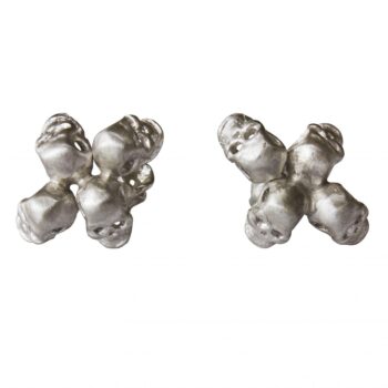 Unique Silver Skull Earrings