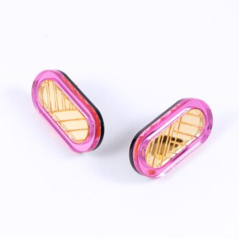 FORM045 Earrings - Babypink, Gold