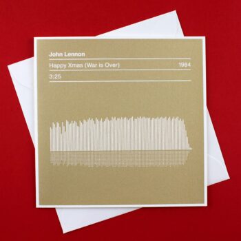 John Lennon Sound Wave Christmas Card