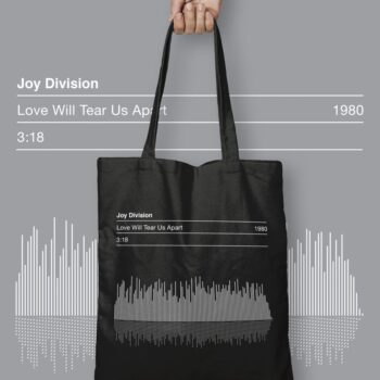 Joy Division Sound Wave Graphic Tote Bag