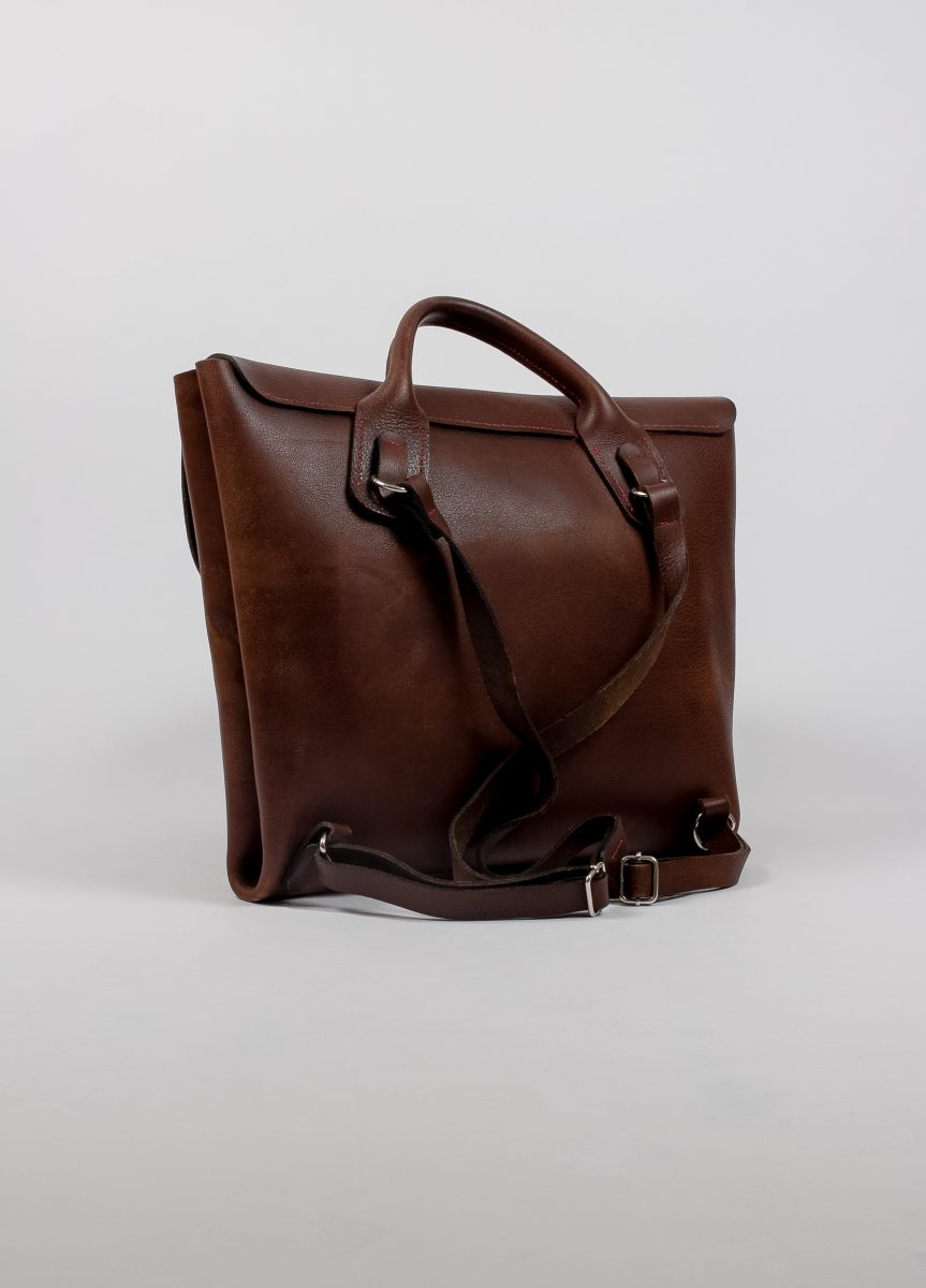 Leather Backpack - minimal satchel design