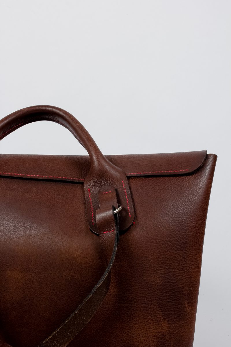 Leather Backpack - minimal satchel design