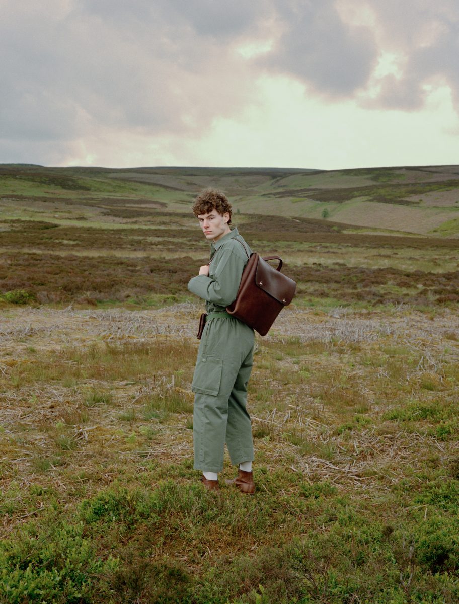 Leather Backpack - minimal satchel design