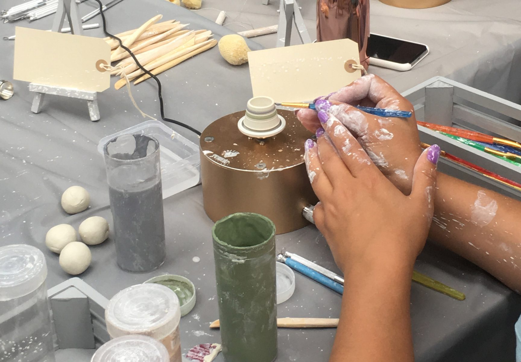 Mini pot throwing workshop