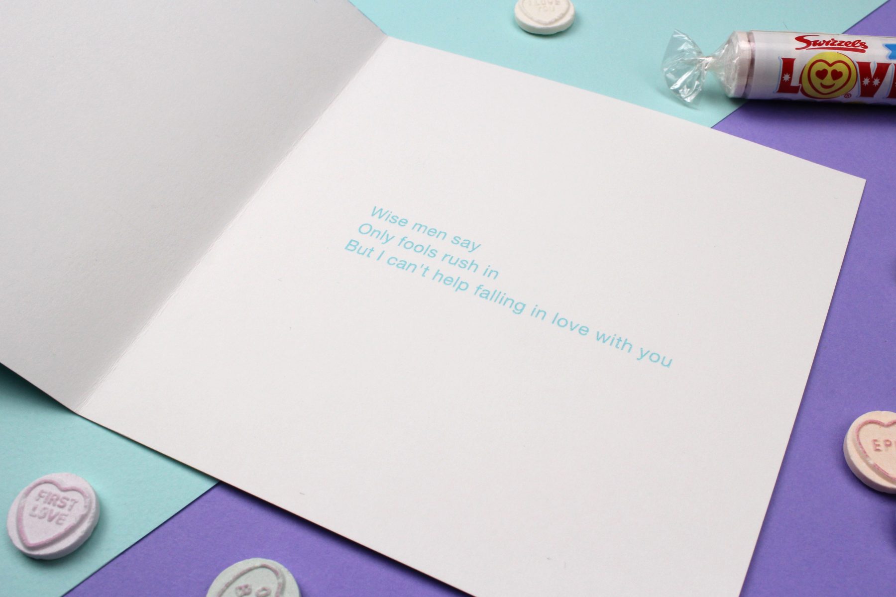 Elvis Presley 'Can't Help Falling In Love' Song Sound Wave Valentines Card