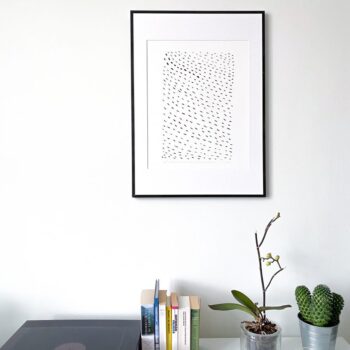 Horizontal rain - original print