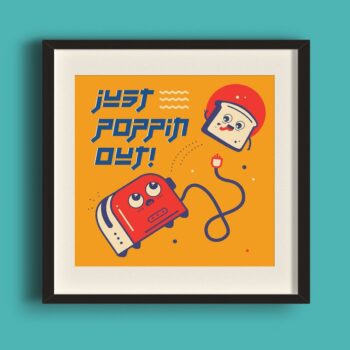 Just Poppin Out! Art Print