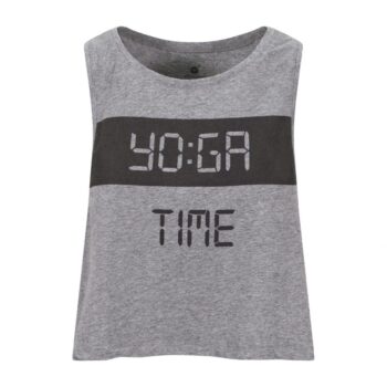 Yoga Time Crop Grey