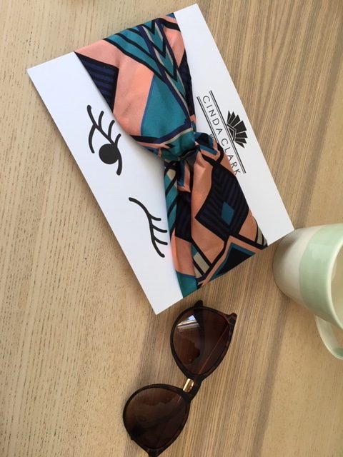 Art Deco Headband - Silk Headband - Francis Coral