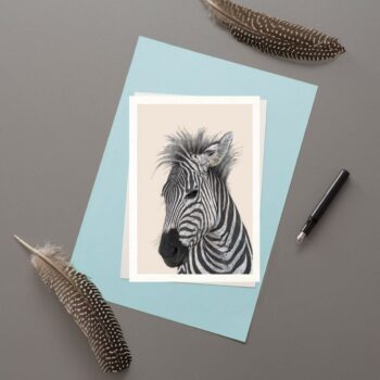 Zebra Greeting Card