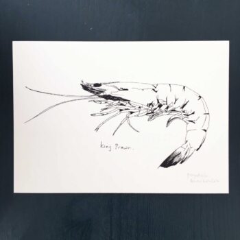 Little King Prawn screenprint