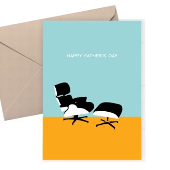 Father's Day card / Eames chair card / Modern card