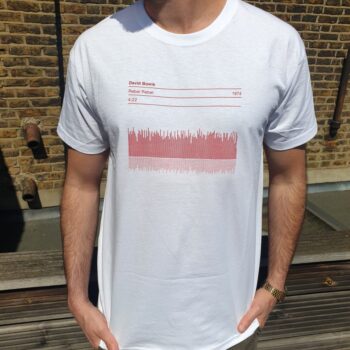 David Bowie Rebel Rebel Sound Wave T shirt