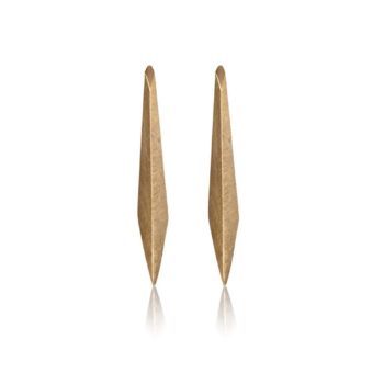 Slim Shard Earrings, Gold