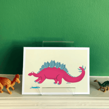 Stegosaurus Dinosaur art print