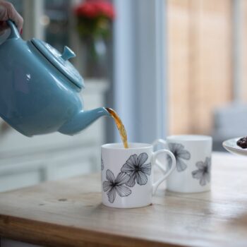 Cosmos Flower Bone China Mug